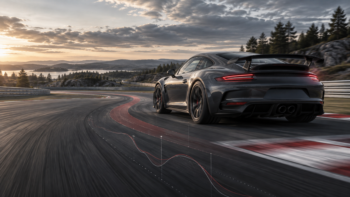 Catalyst 2 Porsche on a track
