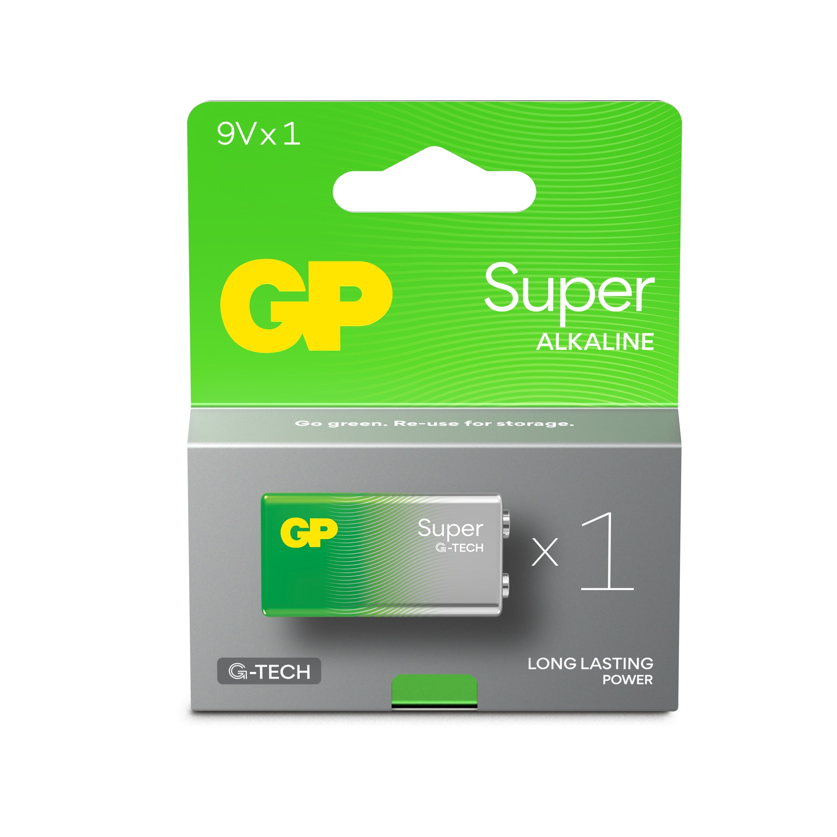GP Super Alkaline 9V-paristo, 1604A / 6LF22, 1 kpl – Radne