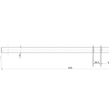 Ohjaustanko M8x510mm, yleismalli