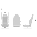 Penkki Sparco GT Musta/Valkoinen