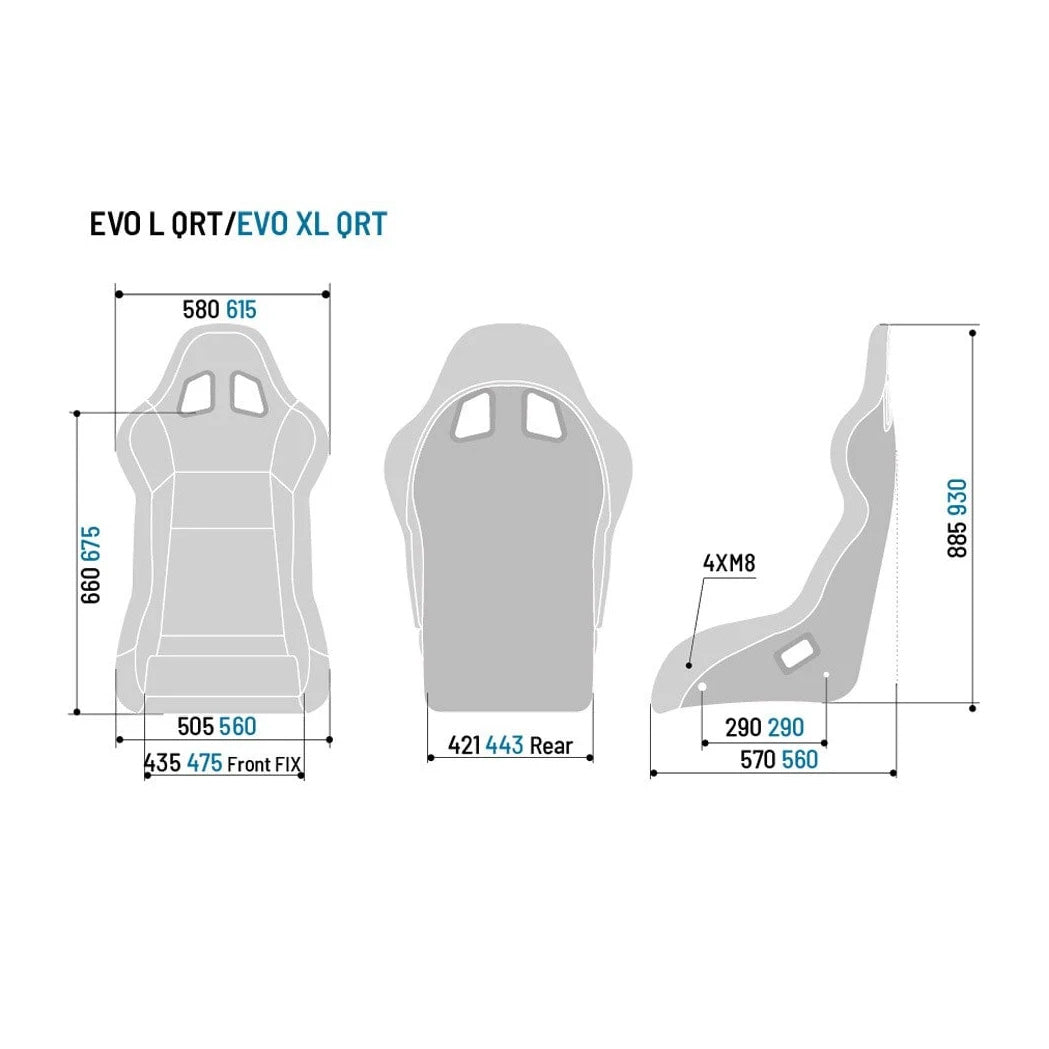Istuin Sparco Evo XL / III QRT