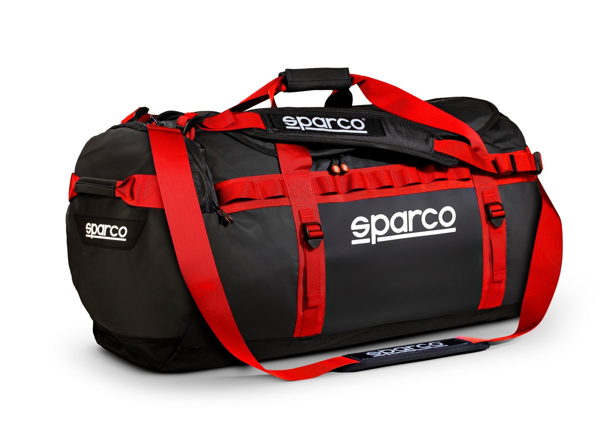 Laukku sparco dakar duffle iso musta/punainen