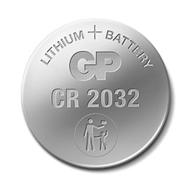 GP nappiparisto, litium, CR2032, turvatiiviste, 4 kpl