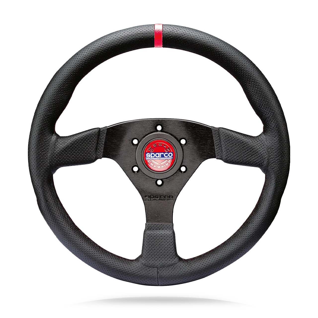 Ohjauspyörä Sparco 383 CHAMPION, litteä musta