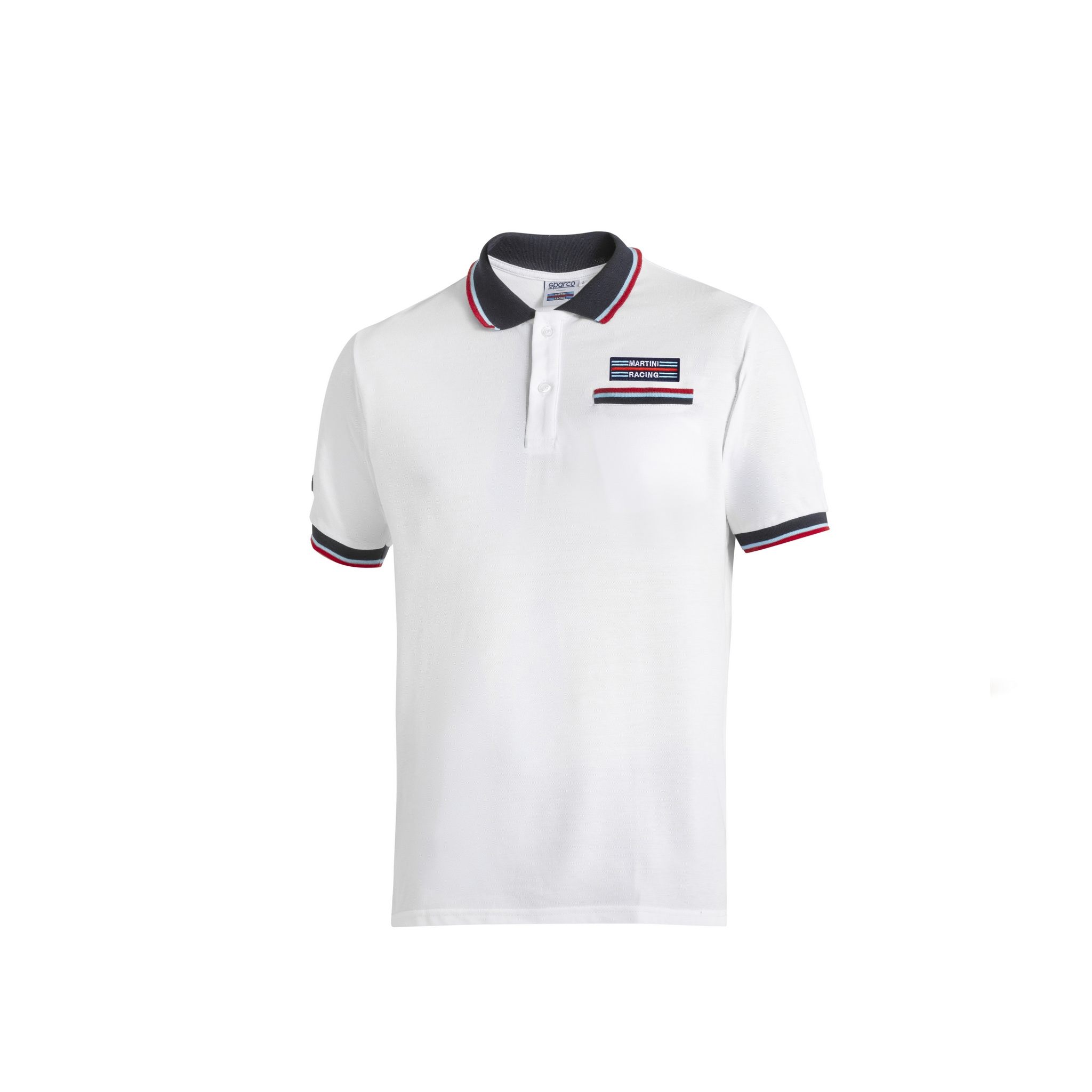 T-paita Sparco Polo Martini Racing Valkoinen