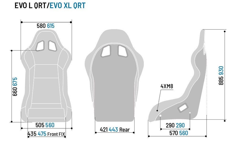 Istuin Sparco Evo XL / III QRT