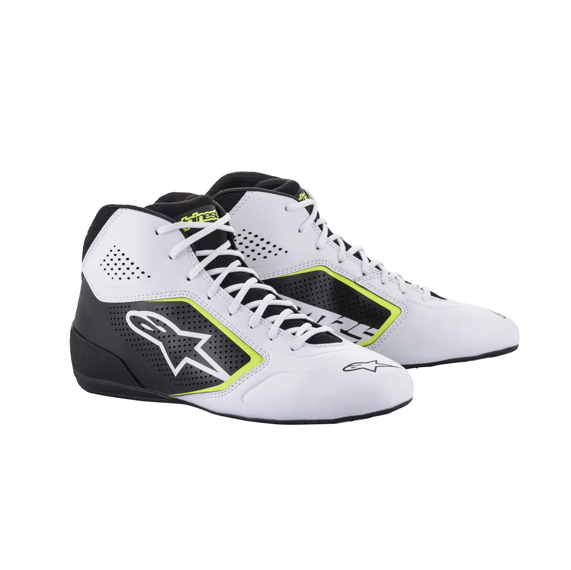 Ajokengät Alpinestars Tech-1 K Start Musta/Valkoin